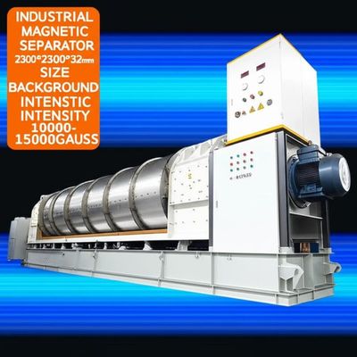 Industrial Magnetic Separator Machine with 2300*2300*3200mm Size and Background Magnetic Intensity 10000-15000Gauss