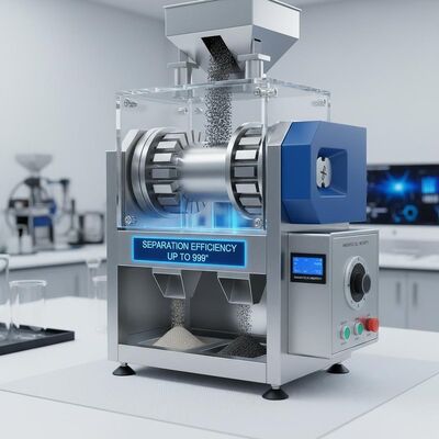 ประสิทธิภาพการแยกสูงถึง 99% เครื่องแยกแม่เหล็กแบบแห้งพร้อมสนามแม่เหล็กความเข้มสูงเพื่อประสิทธิภาพ