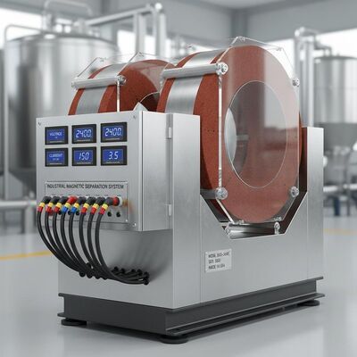 เครื่องแยกไฟฟ้าแม่เหล็กแรงกระหน่ําที่กําหนดเอง ที่ใช้วิธีแยกไฟฟ้าแบบ E สําหรับความต้องการในการแยกแม่เหล็กอุตสาหกรรม