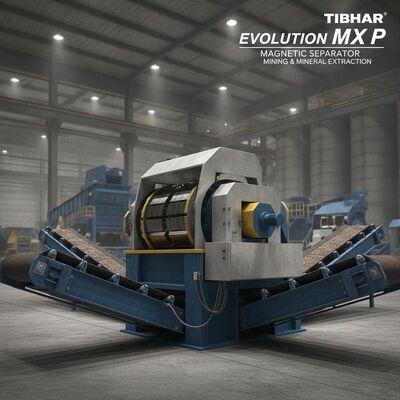 เครื่องแยกแม่เหล็ก tibhar evolution mx p สําหรับการแยกแร่และการสกัดแร่ในอุตสาหกรรม