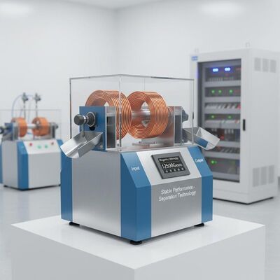 Copper Coil Material Magnetic Separator Machine Ensuring Stable Performance Background Magnetic Intensity 10000-15000Gauss ออกแบบมาเพื่อการแยก