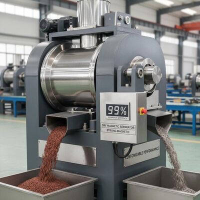 Separationefficiency Up To 99 Percent Dry Magnetic Separator Strong Magnetic Magnetic Separator Customizable Performance
