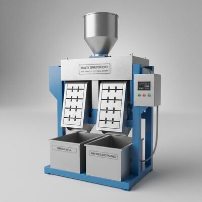 ความเข้มข้นแม่เหล็กพื้นหลัง 10000-15000 Gauss อุปกรณ์แยกแม่เหล็กที่มีความจุ 5-10T H เหมาะสําหรับการฟื้นฟูโลหะ