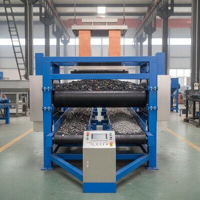 เครื่องแยกแม่เหล็กไฟฟ้าอัตโนมัติที่พัฒนาขึ้นสำหรับการแยกโลหะเหล็กออกจากวัสดุที่ไม่ใช่โลหะในอุตสาหกรรม