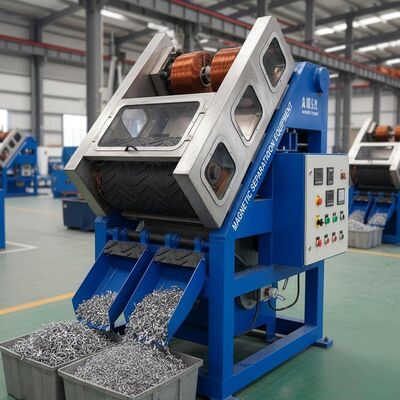 เครื่องแยกไฟฟ้าแม่เหล็กแบบจําเพาะ การทํางานอัตโนมัติ การแยกโลหะเหล็ก วัสดุที่ไม่ใช่โลหะ อุปกรณ์แยกแม่เหล็ก