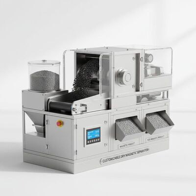 เครื่องแยกแม่เหล็กแห้งที่สามารถปรับแต่งได้ ให้การบํารุงรักษาและประสิทธิภาพในการแยกที่ต่ําถึง 99% เหมาะสําหรับการแยกวัสดุ